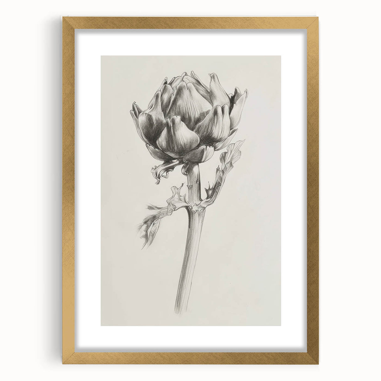 Abstract floral artwork framed in gold, showcasing vivid colors and intricate details, perfect for elegant home decor. Ideal for modern interiors.