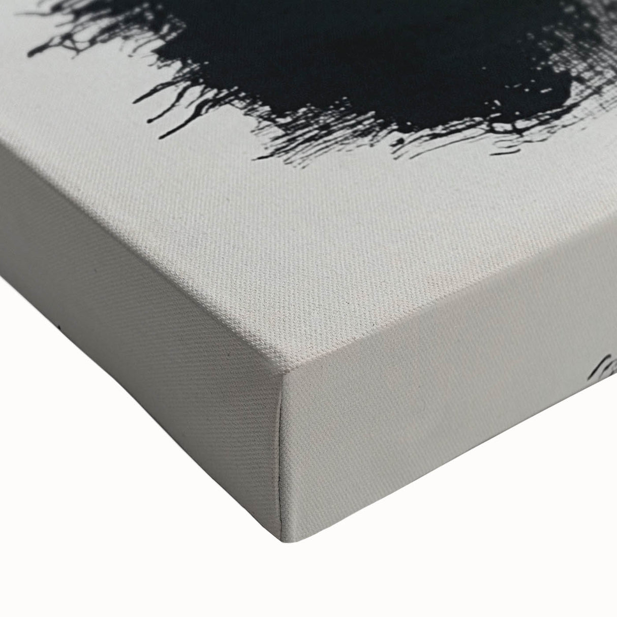 Minimalist Abstract Wall Art – Black, Teal & Gray Brushstrokes