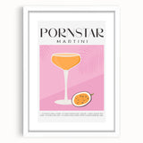 Abstract art print featuring swirls of blue and green, framed in white, suitable for dining room decor.