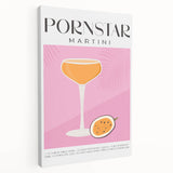 Large canvas featuring a colorful pop art design of various fruits, ideal for kitchen wall art.