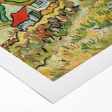 Impressionist Village Scene Wall Art - Van Gogh's Houses and Figure Print