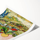 Impressionist Village Scene Wall Art - Van Gogh's Houses and Figure Print
