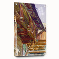 Chalet - Rustic Alpine Charm by John Singer Sargent, Watercolor Wall Art