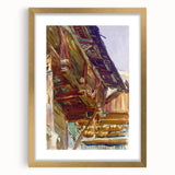 Chalet - Rustic Alpine Charm by John Singer Sargent, Watercolor Wall Art
