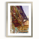 Chalet - Rustic Alpine Charm by John Singer Sargent, Watercolor Wall Art