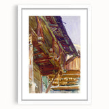 Chalet - Rustic Alpine Charm by John Singer Sargent, Watercolor Wall Art