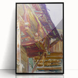 Chalet - Rustic Alpine Charm by John Singer Sargent, Watercolor Wall Art