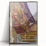 Chalet - Rustic Alpine Charm by John Singer Sargent, Watercolor Wall Art