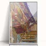 Chalet - Rustic Alpine Charm by John Singer Sargent, Watercolor Wall Art