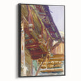 Chalet - Rustic Alpine Charm by John Singer Sargent, Watercolor Wall Art
