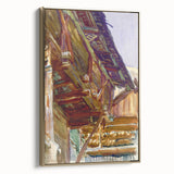 Chalet - Rustic Alpine Charm by John Singer Sargent, Watercolor Wall Art