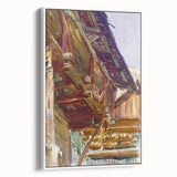 Chalet - Rustic Alpine Charm by John Singer Sargent, Watercolor Wall Art