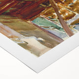 Chalet - Rustic Alpine Charm by John Singer Sargent, Watercolor Wall Art