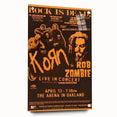 Korn & Rob Zombie Retro Wall Art Vintage Rock Concert Poster