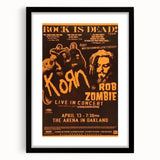 Korn & Rob Zombie Retro Wall Art Vintage Rock Concert Poster