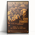 Korn & Rob Zombie Retro Wall Art Vintage Rock Concert Poster