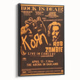 Korn & Rob Zombie Retro Wall Art Vintage Rock Concert Poster