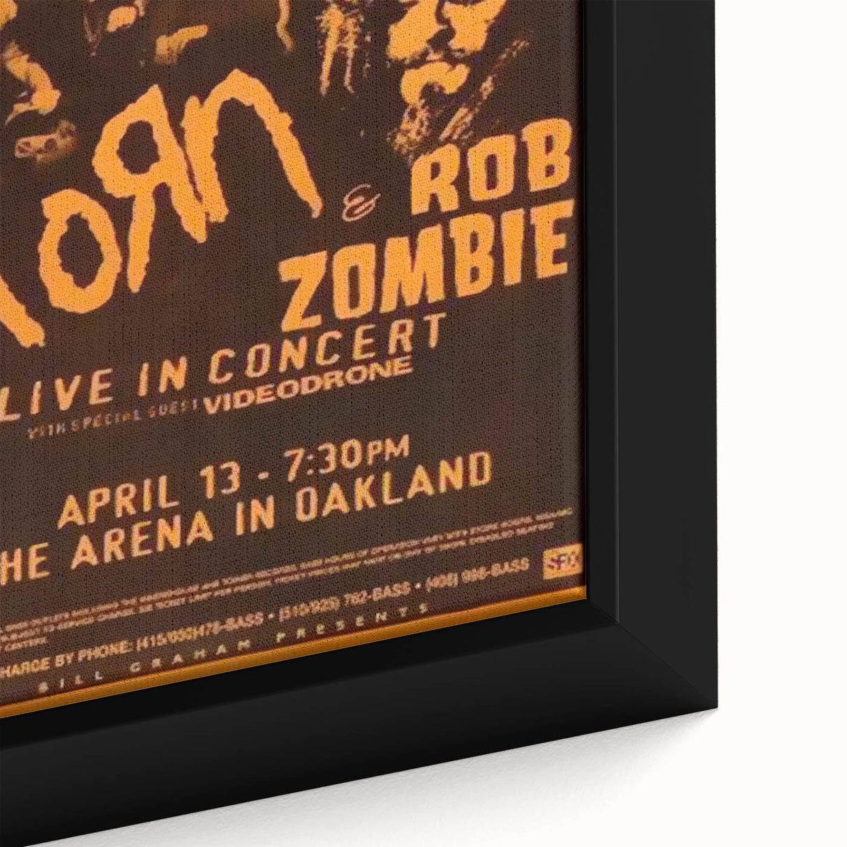 Korn & Rob Zombie Retro Wall Art Vintage Rock Concert Poster