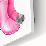 Charming Pink Boots with Flowers Wall Art - Girls Room Decor