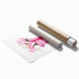 Charming Pink Boots with Flowers Wall Art - Girls Room Decor