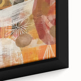Extra large framed canvas featuring textured black wall art with colorful autumnal leaves, ideal for living room decor.