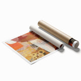 Extra large rolled print featuring a muted floral design, ideal for classy bathroom or large living room wall art.