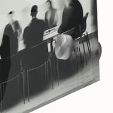 Boardroom Blur – Emotive Abstract Figure Wall Art with Movement