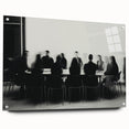 Boardroom Blur – Emotive Abstract Figure Wall Art with Movement