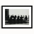 Boardroom Blur – Emotive Abstract Figure Wall Art with Movement