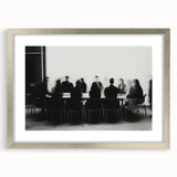 Boardroom Blur – Emotive Abstract Figure Wall Art with Movement