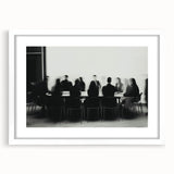 Boardroom Blur – Emotive Abstract Figure Wall Art with Movement