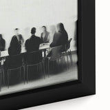 Boardroom Blur – Emotive Abstract Figure Wall Art with Movement