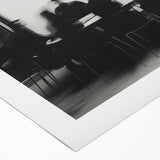 Boardroom Blur – Emotive Abstract Figure Wall Art with Movement