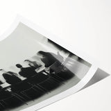 Boardroom Blur – Emotive Abstract Figure Wall Art with Movement