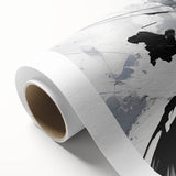 Modern Black - Gray and Yellow Abstract Bedroom Wall Art