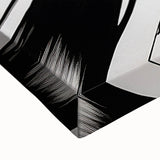 Modern Black - Gray and Yellow Abstract Bedroom Wall Art