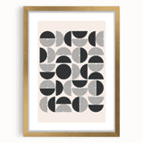 Framed Dining Room Prints – Geometric Minimalist Wall Art
