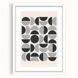 Framed Dining Room Prints – Geometric Minimalist Wall Art