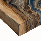 Luxury Abstract Office Wall Art - Beige & Blue Corporate Decor