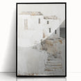 Framed abstract architecture wall art showcasing a sleek black design with acrylic finish, perfect for modern home decor. Ideal for enhancing contemporary interiors.
