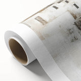 Abstract architectural wall art on rolled canvas, showcasing geometric patterns and vibrant colors, perfect for modern home decor or office aesthetics.