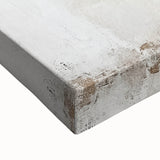 Abstract architecture wall art featuring geometric shapes in blue and gold tones, printed on stretched canvas, showcasing a modern design suitable for contemporary decor.