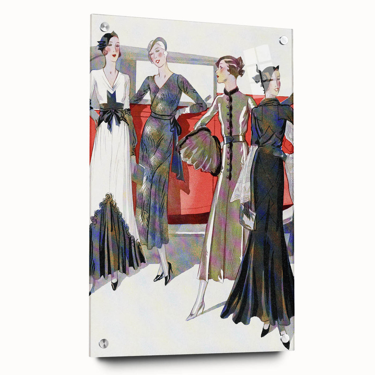 Glamorous Art Deco Wall Art – 1920s Fashion Scene with Vintage Elegance