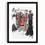 Glamorous Art Deco Wall Art – 1920s Fashion Scene with Vintage Elegance