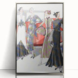 Glamorous Art Deco Wall Art – 1920s Fashion Scene with Vintage Elegance