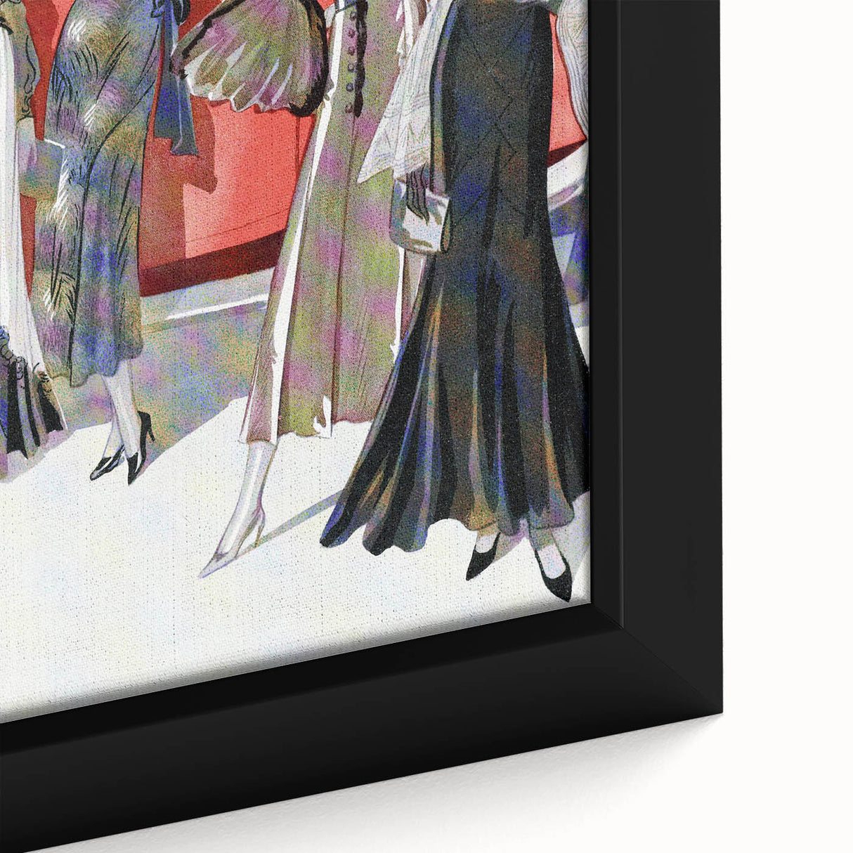 Glamorous Art Deco Wall Art – 1920s Fashion Scene with Vintage Elegance
