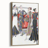 Glamorous Art Deco Wall Art – 1920s Fashion Scene with Vintage Elegance