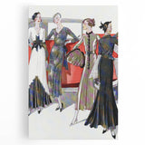 Glamorous Art Deco Wall Art – 1920s Fashion Scene with Vintage Elegance