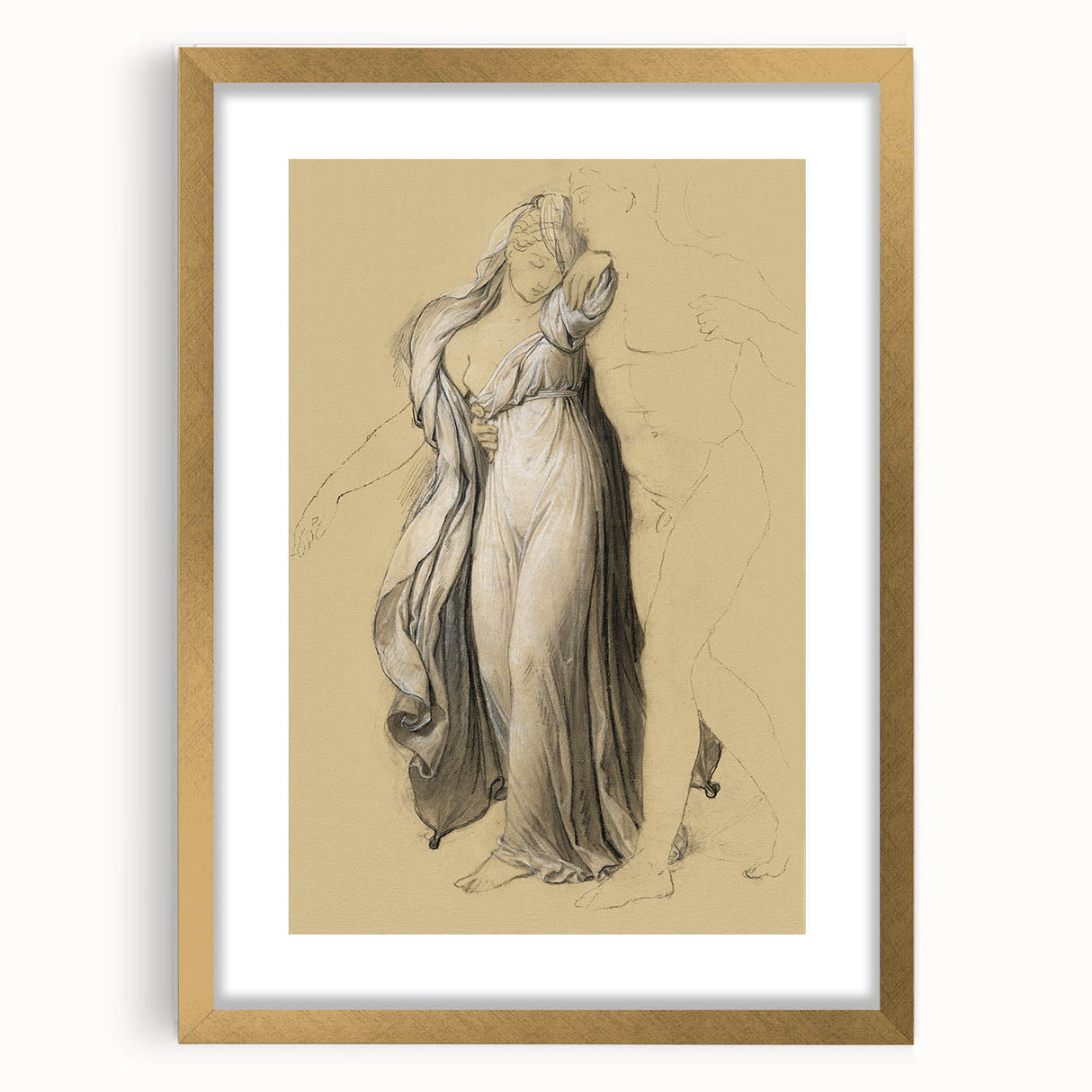 Neoclassical Art Print: Castor & Pollux Freeing Helen - Classical Study Art