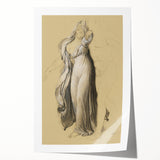 Neoclassical Art Print: Castor & Pollux Freeing Helen - Classical Study Art